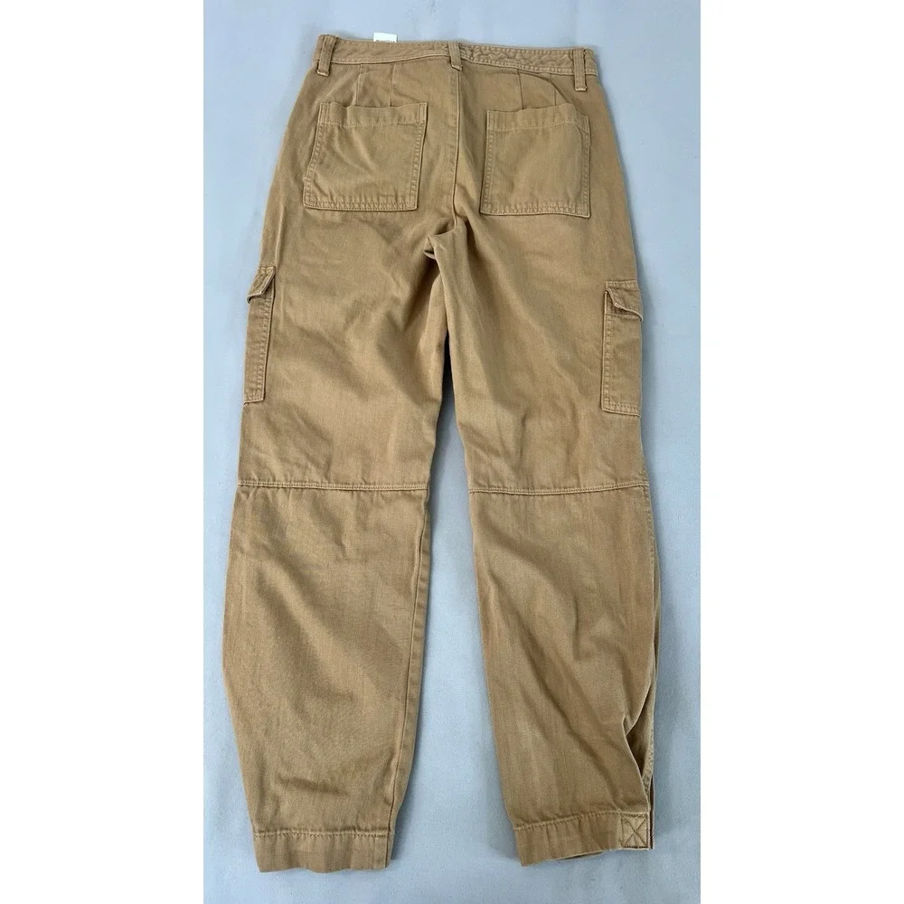 Banana Republic Utility‎ Cargo Pant in Iced Latte Brown Sz 2Tall